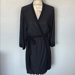 Source Unknown Polka Dot Wrap Robe